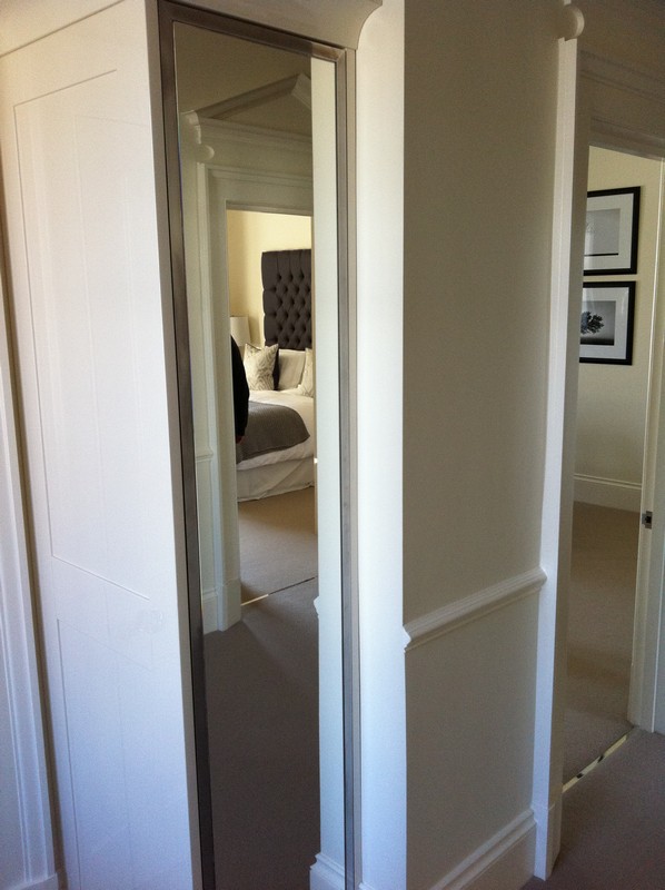 Full-length wardrobe mirror fitted in Amersham home