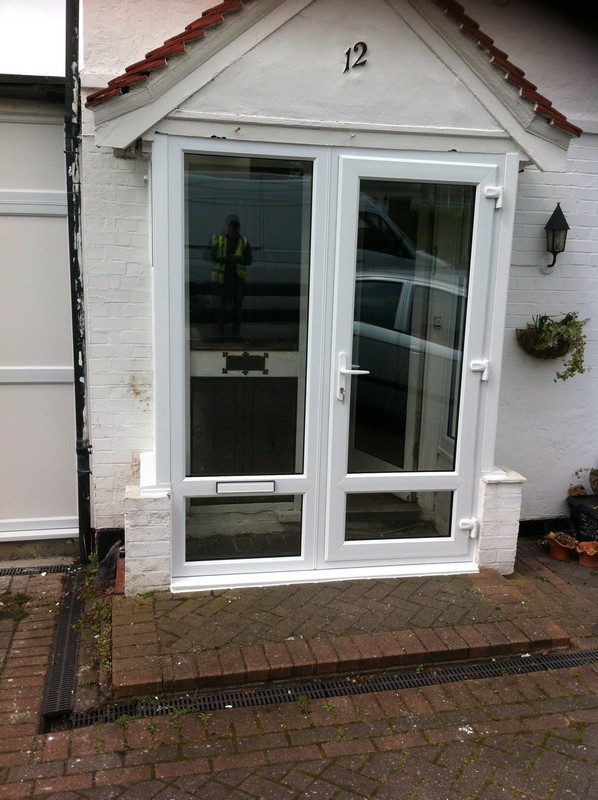 uPVC French doors fitted as front entrance in Amersham