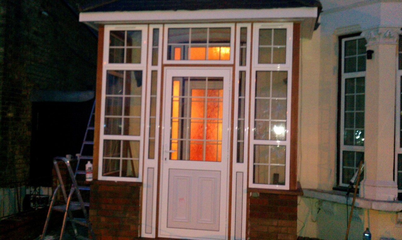 uPVC porch with Georgian bar glazing installed in Amersham